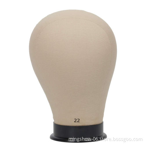 21" 22" 23" 24"  wooden canvas block cork canvas mannequin head for hair extension